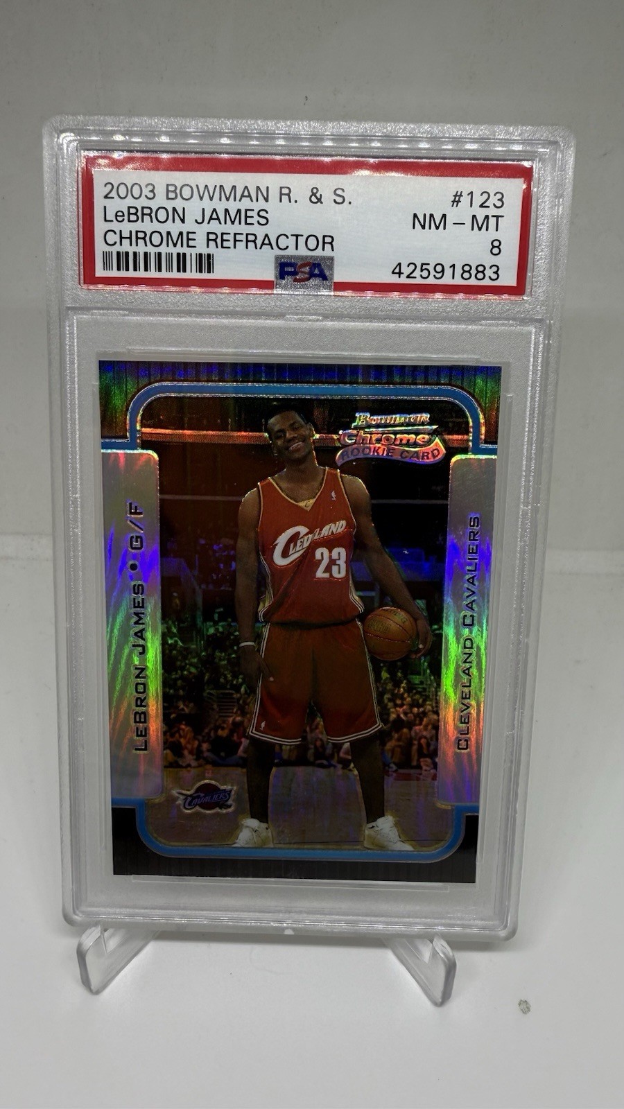 LeBron James 2003 Bowman #123 Chrome - Refractor /300 Price Guide