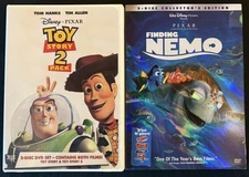 Finding Nemo + Toy Story 1 & 2 DVD 2 Disc Collectors Edition Bundle