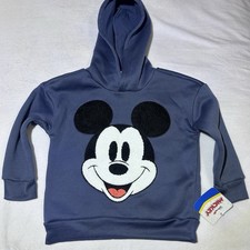 Disney Junior Mickey Mouse Hoodie Light Fleece Lined Pullover Size 3T NEW 