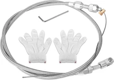 Spurtar 36" Braided Throttle Cable Kit, Compatible with 97-07 Chevrolet/Chevy LS