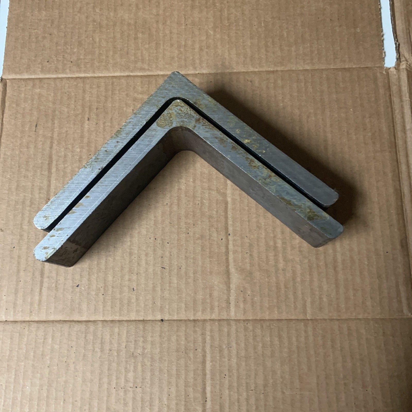 6 X 6 Steel Angle Iron Heavy Duty Bracket Brace Shelf 2” Long 1/2" Thick 2 PCS