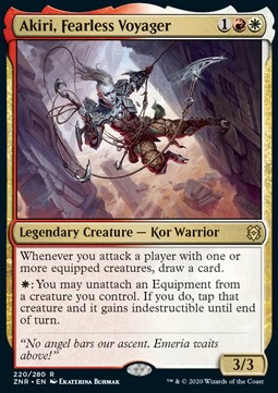 Magic/MTG Akiri, Fearless Voyager ZNR-220 Rare Japanisch NM