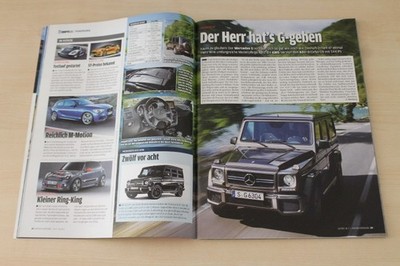 Auto Bild Sportscars 07/2012 Mercedes G 63 AMG mit 544PS im Fahrbericht auf eine