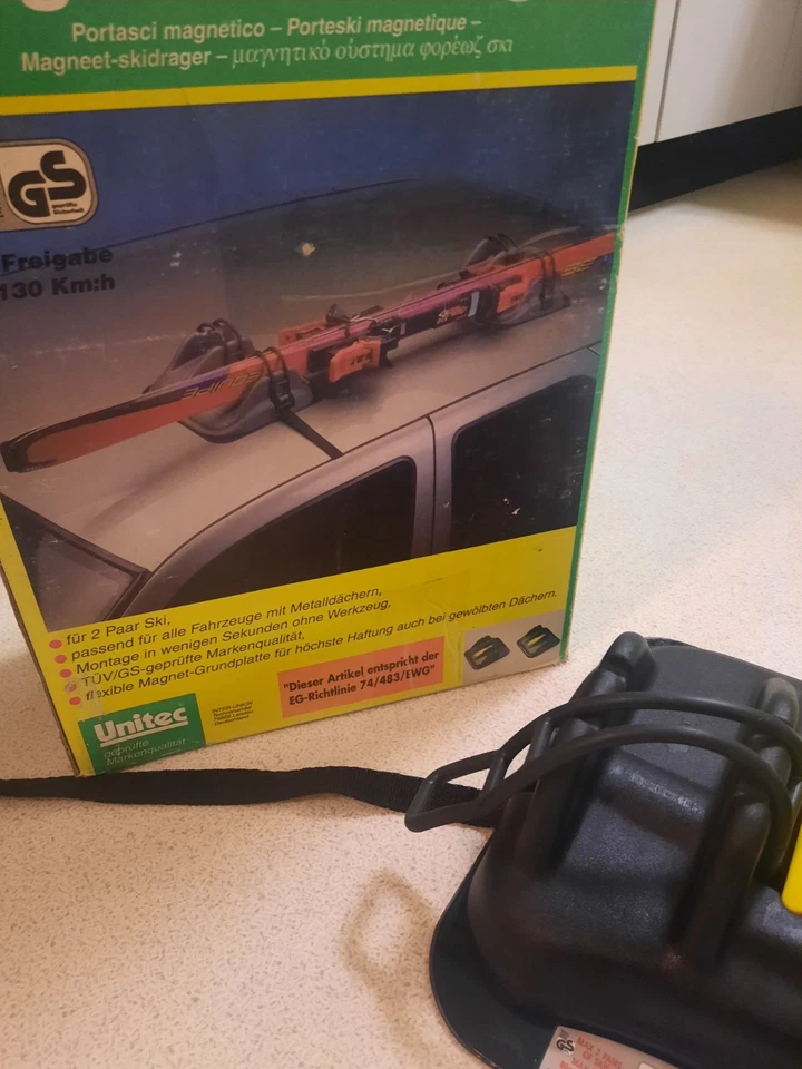 Magnet-Skiträger/Dachträger für 1 oder 2 Paar Skier. Superpraktisch. Top Preis. - Bild 4 von 4