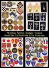 WW1 - WW2 Era:  78 Military Patches / Insignia, Some Hand Made, Unusual Examples