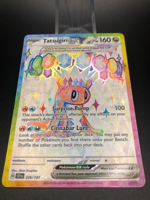 226 191 pokemon card Tatsugiri ex 226/191 Surging Sparks (SSP) NM Full Art Pokemon Card