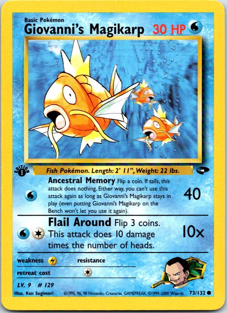 Giovanni's Magikarp Common Gym Challenge 073/132 NM