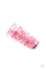 Paparazzi CRYSTAL CAVES pink HAIR CLIP