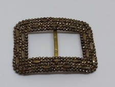 Vintage Art Deco Style Steel Cut Single Shoe /Belt Buckle