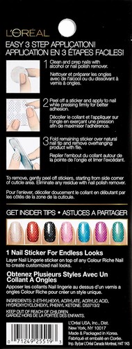 2 Pack - L'Oreal Paris Colour Riche Nail Lingerie, Bling Addict - New - Picture 4 of 4