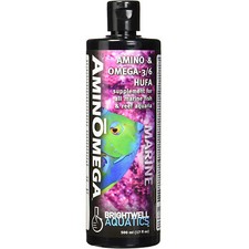Brightwell Aquatics AminOmega 500mL Marine Fish  Invertebrate Liquid Amino Acid