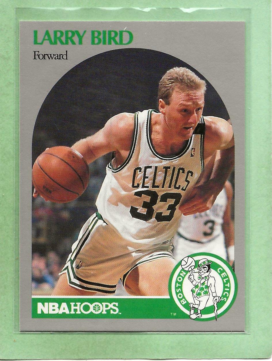 LARRY BIRD - 1990-91 Hoops - #39 - Celtics - $1 Shipping - MINT