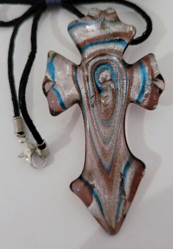 Lamp Work Art Glass Pendant Necklace ~ Lot of 4 ~ Set 6 - Picture 3 of 6