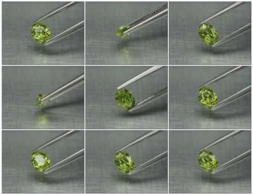 1.17ct 7.5x5.5mm Oval Natural Yellowish Green Demantoid Garnet, Madagascar - Bild 2 von 2