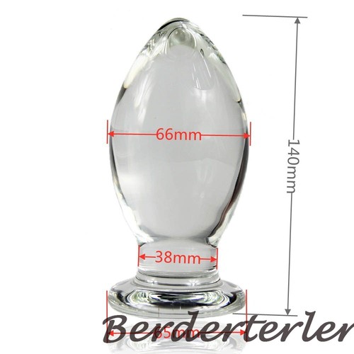 Huge BALL 14*7CM Pleasure Sensual Glass ButtPlug Lesbian Anus Anal Plug