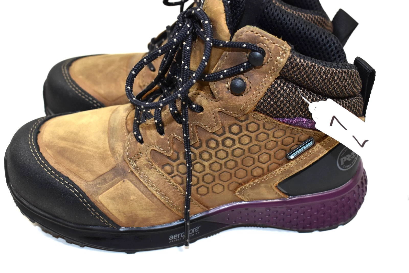 Stivali da lavoro Timberland Pro donna 7 M Reaxion A219B marrone impermeabili punta composita