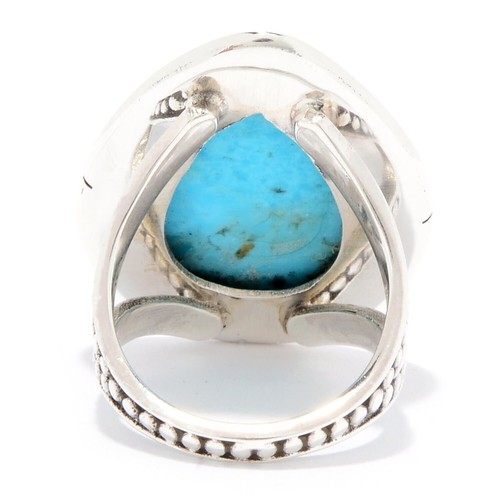 925 Sterling Silver Kingman Turquoise Ring For Women, Gift For Her. | eBay