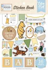 New! Echo Park Paper WINNIE THE POOH BABY Scrapbook Sticker Book