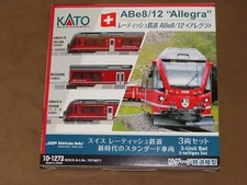 USA Seller - New! KATO 10-1273 N gauge RhB ABe 8/12 locomotive (3 sections EMU)