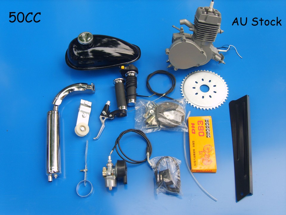 Full Set 50cc Bicycle Motorized 2 Stroke Petrol Gas Motor Engine 26