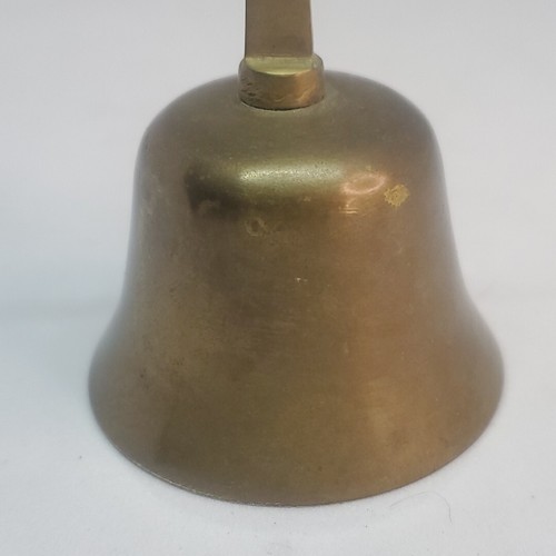 Vintage Brass Bell Cross Handle Small 2.75" - Picture 6 of 9