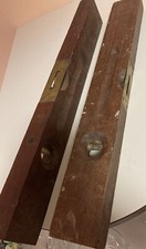 Vintage All Wood Levels (2) MADE IN USA 18" ~2 Levels