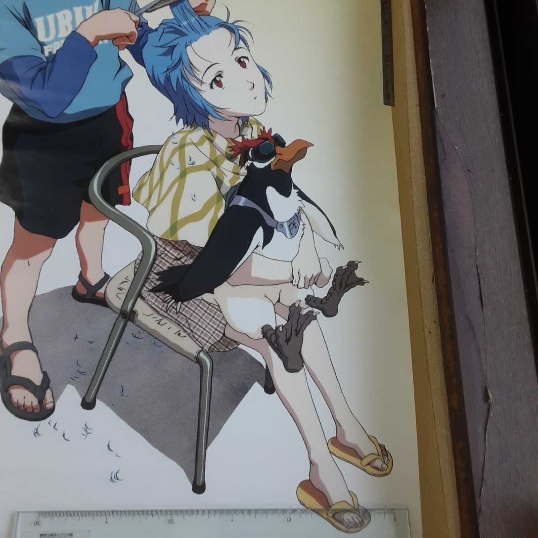 Neon Genesis Evangelion Rei Shinji Haircut Art Poster B2 Size 1997