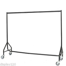 Reinforced 6ft Heavy Duty Clothes Garment Hanging Rail & 4 x 4” Rubber Castors 