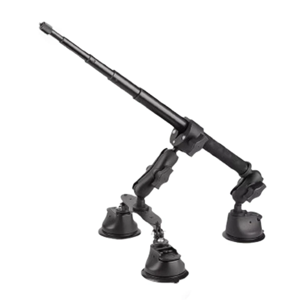 For Insta360 ONE X4 X3 X2 DJI Panoramic Camera Car SuctionCup Mount+Selfie Stivh - Image 3 of 4