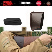 TOURBON Leather Slip-on Recoil Pad Rifle/Shotgun Buttstock Sleeve-for Clearance