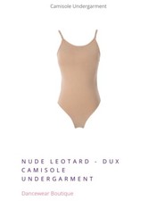 Dux Dance Nude Leotard Camisole Undergarment, Size Adult S/M