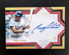 2023 TOPPS FIVE STAR SIGNATURES AUTOGRAPHS #FSSTO TONY OLIVA /20