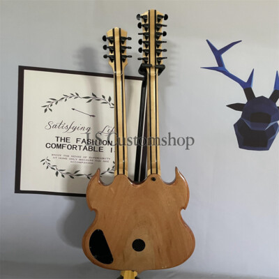 Wylde Audio Barbarian Double Neck Electric Guitar Black Behemoth