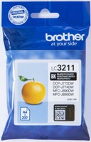 Brother Tintenpatrone LC-3211BK Schwarz (Ca. 200 Seiten) Original Brandneu