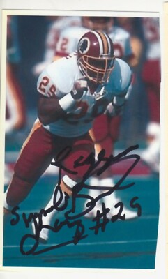 REGGIE BRANCH WASHINGTON REDSKINS AUTOGRAPHED PHOTO X 5/8 MISS