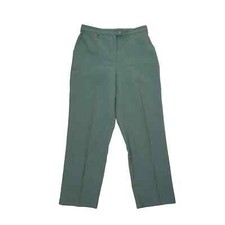 Vintage 90s dark green high rise straight leg trouser pants 12P