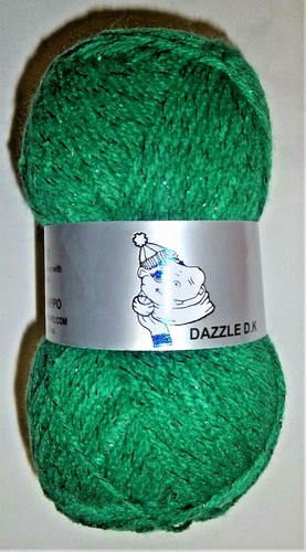 Woolyhippo Dazzle DK Glitter Sparkle Yarn Acrylic Poly Double Knit 100g Wool - Picture 10 of 16