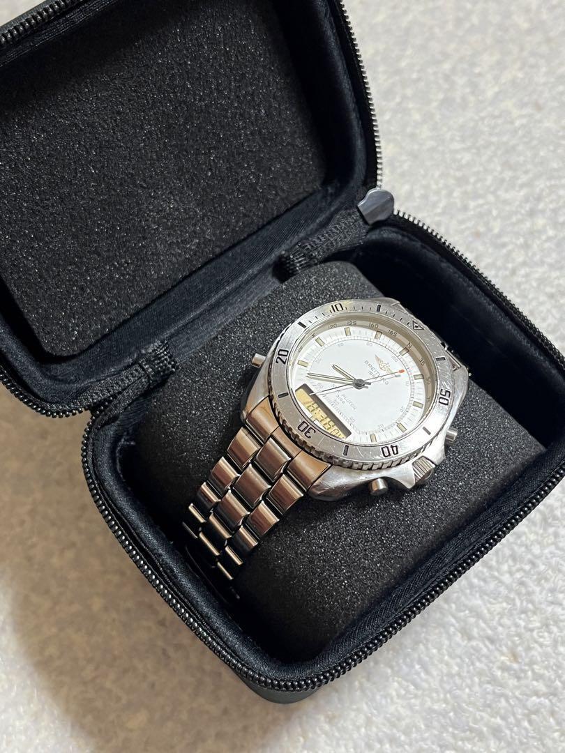 Breitling New Pluton Quartz Men Men's Watch Wristwatch 3100 Breitling New Pluton Quartz Men Men's Watch Wristwatch 3100
