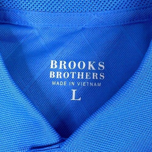 Brooks Brothers Performance Poloshirt Herren Größe L Blau Kurzarm Golf - Bild 2 von 6