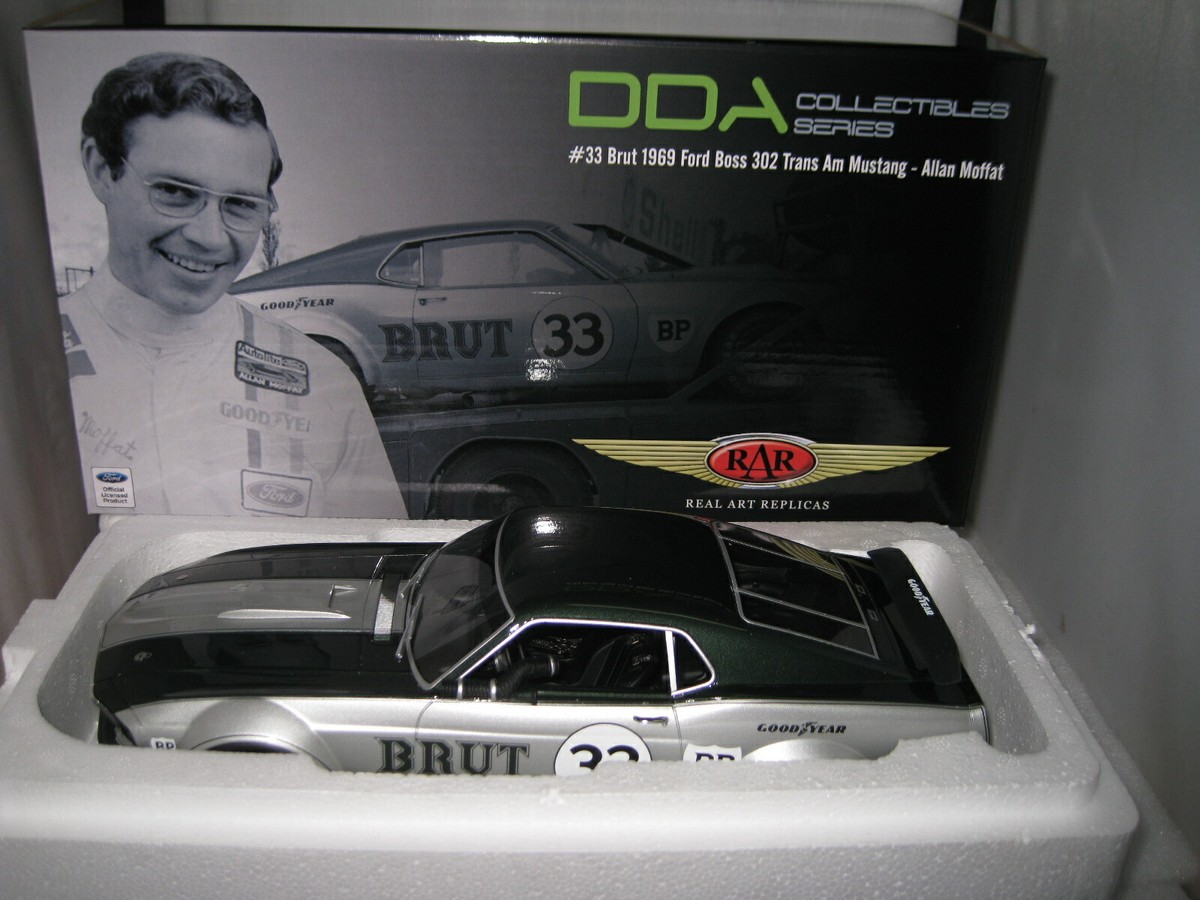 RAR DDA 1/18 1969 FORD BOSS 302 MUSTANG TRANS AM BRUT 33 RAR DDA 1/18 1969 FORD BOSS 302 MUSTANG TRANS AM BRUT 33