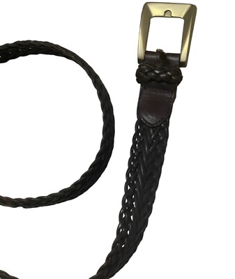 DKNY Brown Genuine Leather Braided Women display picture 1