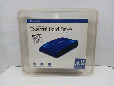 SimpleTech SimpleDrive 320GB USB 2.0 3.5'' External Hard Drive New/Sealed