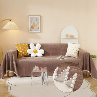 Brown Sofa Covers Slipcover Simple Couch Cover for Pet Dogs Couch Cushion Covers