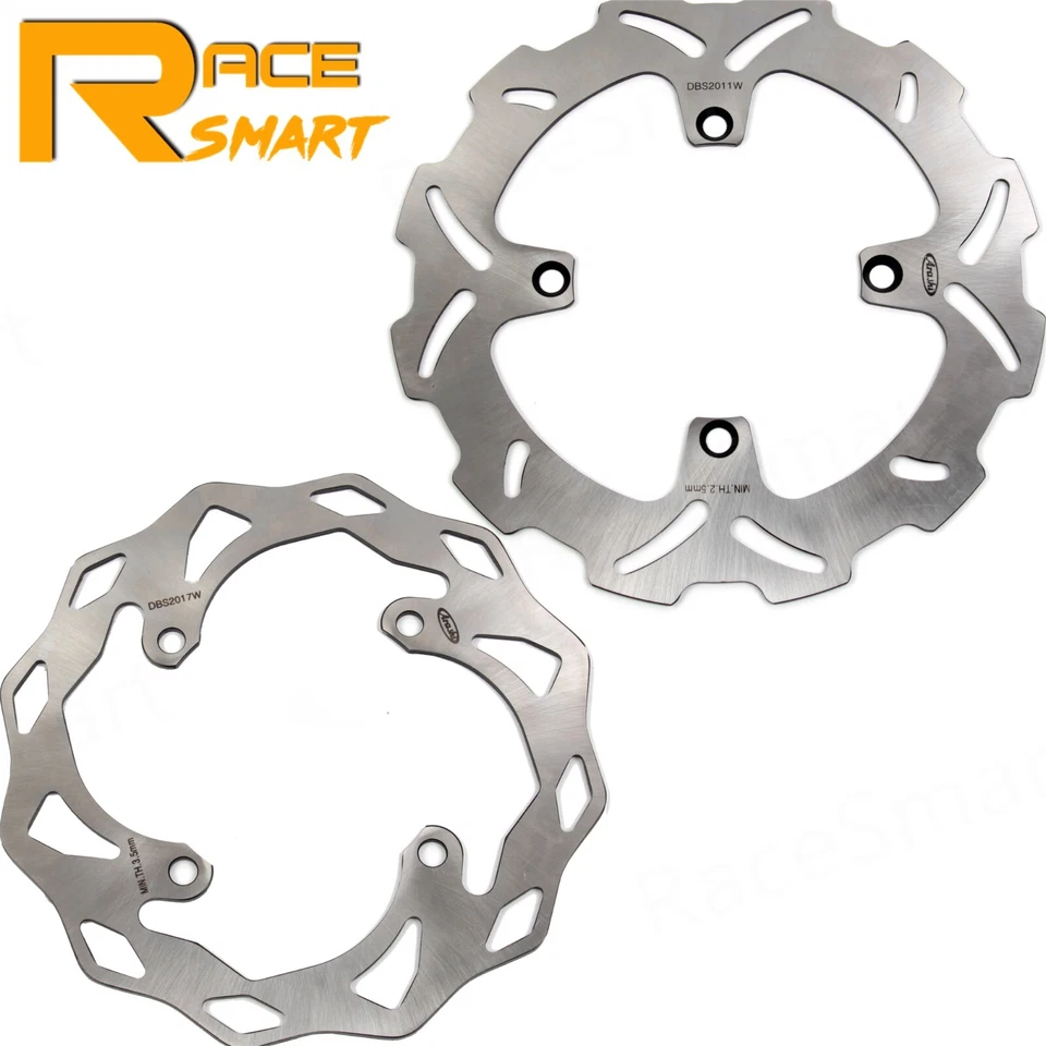 Rotores de disco de freno delanteros traseros para Kawasaki KX450F 2006 - 2018 KLX450R 2007 - 2021 Foto 4 de 4