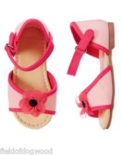 NWT Gymboree Pretty Poppy Flower Sandals Shoes Toddler girl 4 5 6 7 8 9