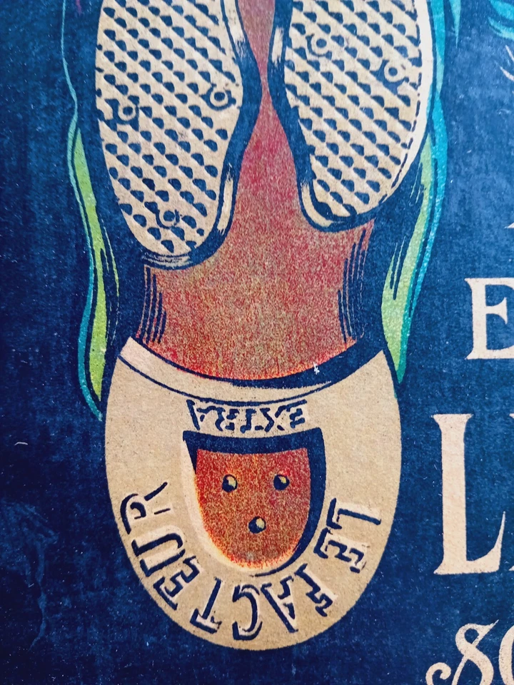 Ancien carton publicitaire Talon & Semelle Le FACTEUR cordonnerie LA POSTE - PTT - Photo 4/4