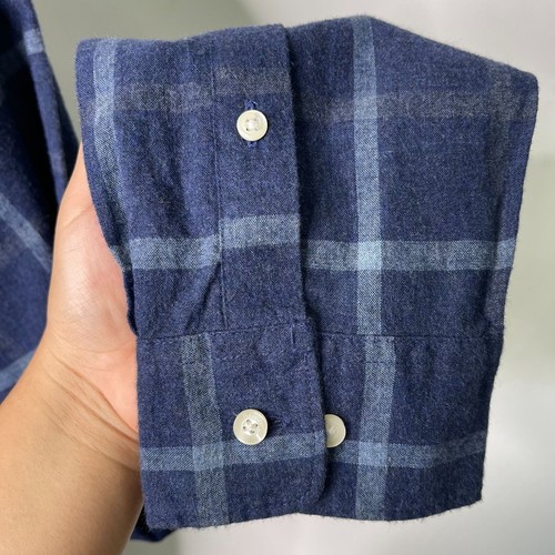 BARBOUR Men's Blue Tattersall Tailored Fit Checkered Button Down Shirt Size XL - Picture 11 of 11