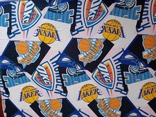 Pottery Barn Teen NBA Basketball Western Conference Flat Sheet Vintage