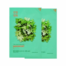 [Holika Holika] Pure Essence Mask Sheet Mugwort - 2pcs / Free Gift