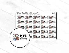 1627~~Pj's All Day Planner Stickers.